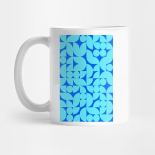 Kids Bluish Geometric Pattern - Shapes #7 Mug